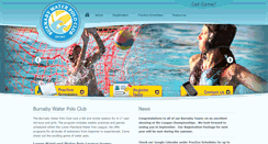 Desktop Screenshot of burnabywaterpolo.com